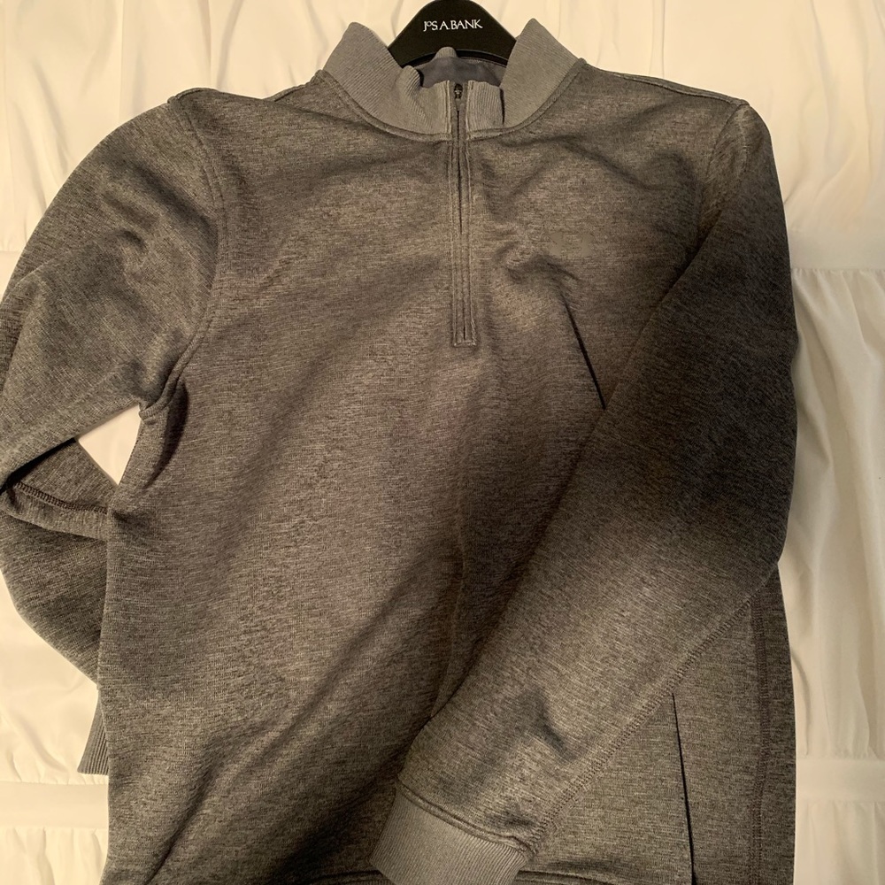 Gray under armour 1/4 zip